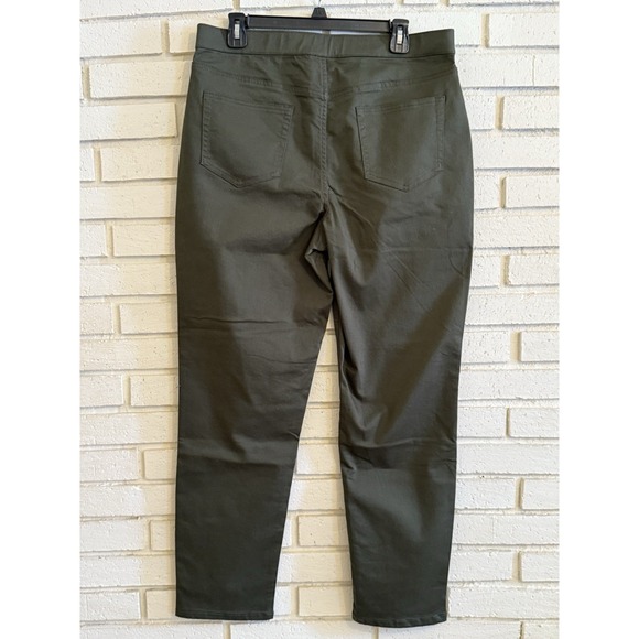 Denim & Co. Green Size 14 "How Modern" Regular Colored Denim Slim Leg Jeans NWOT - Picture 3 of 5